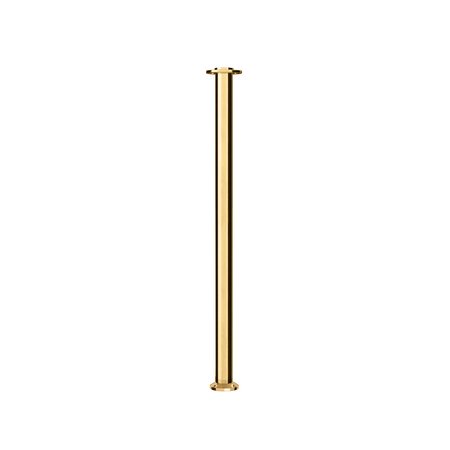 MONTOUR LINE Stanchion Post and Rope Fixed Base Pol.Brass Post Flat Top CXF-PB-FL